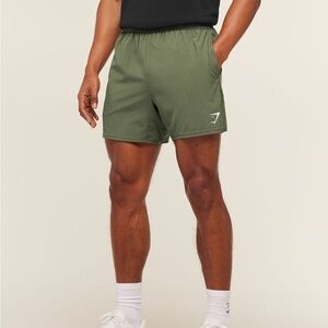 Gymshark Men’s Arrival 5” Shorts Slim Fit Core Olive Size Large